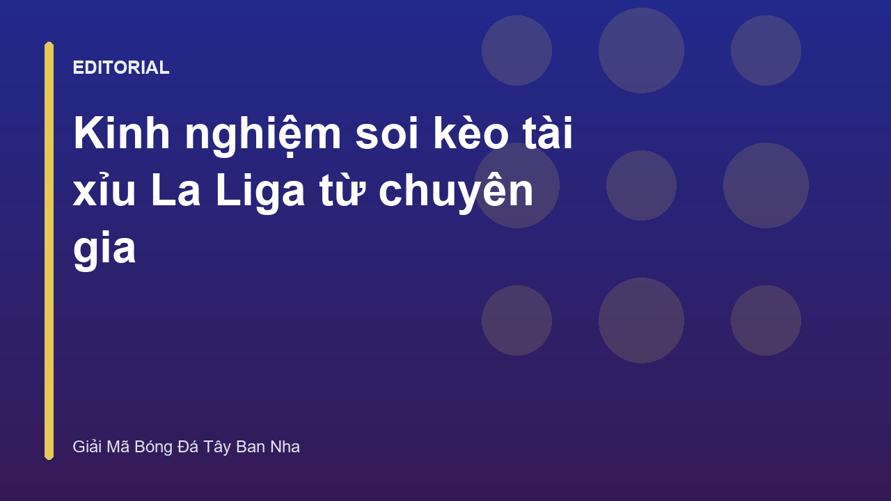 Phân tích kèo tài xỉu La Liga