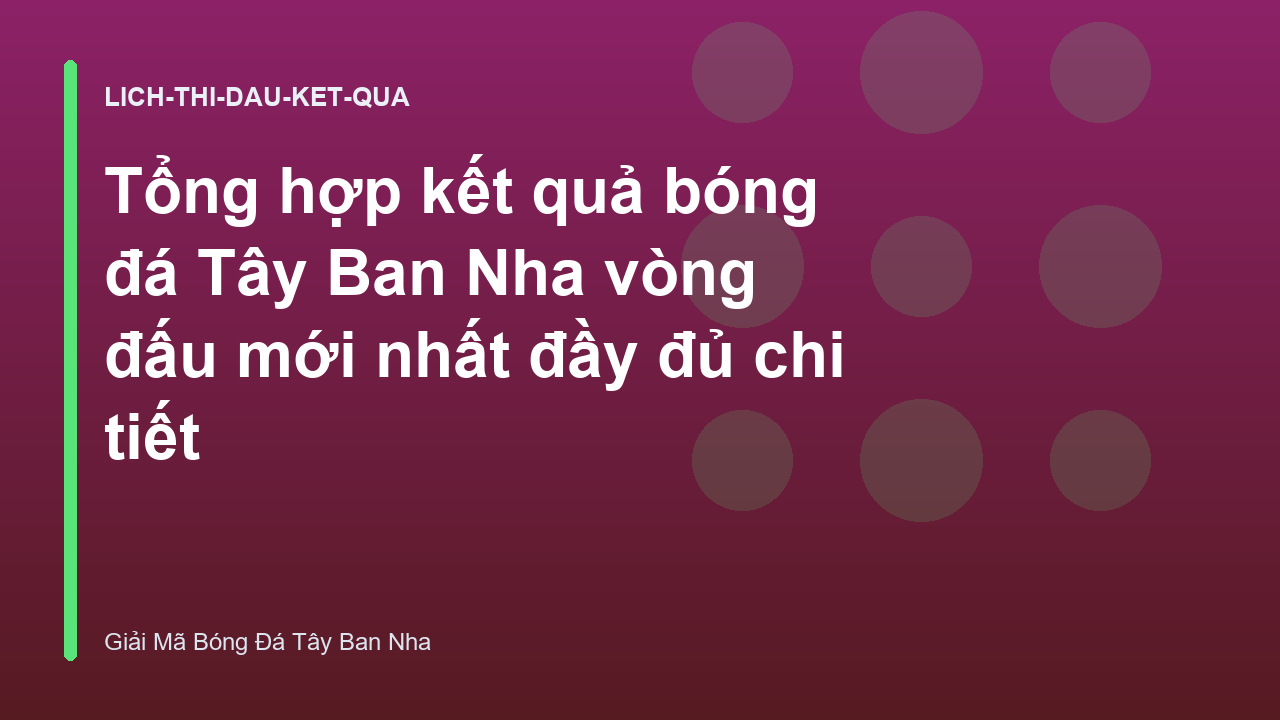 Tổng hợp kết quả bóng đá Tây Ban Nha vòng đấu mới nhất đầy đủ chi tiết